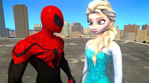 frozen elsa and spiderman|frozen elsa and spiderman break up.